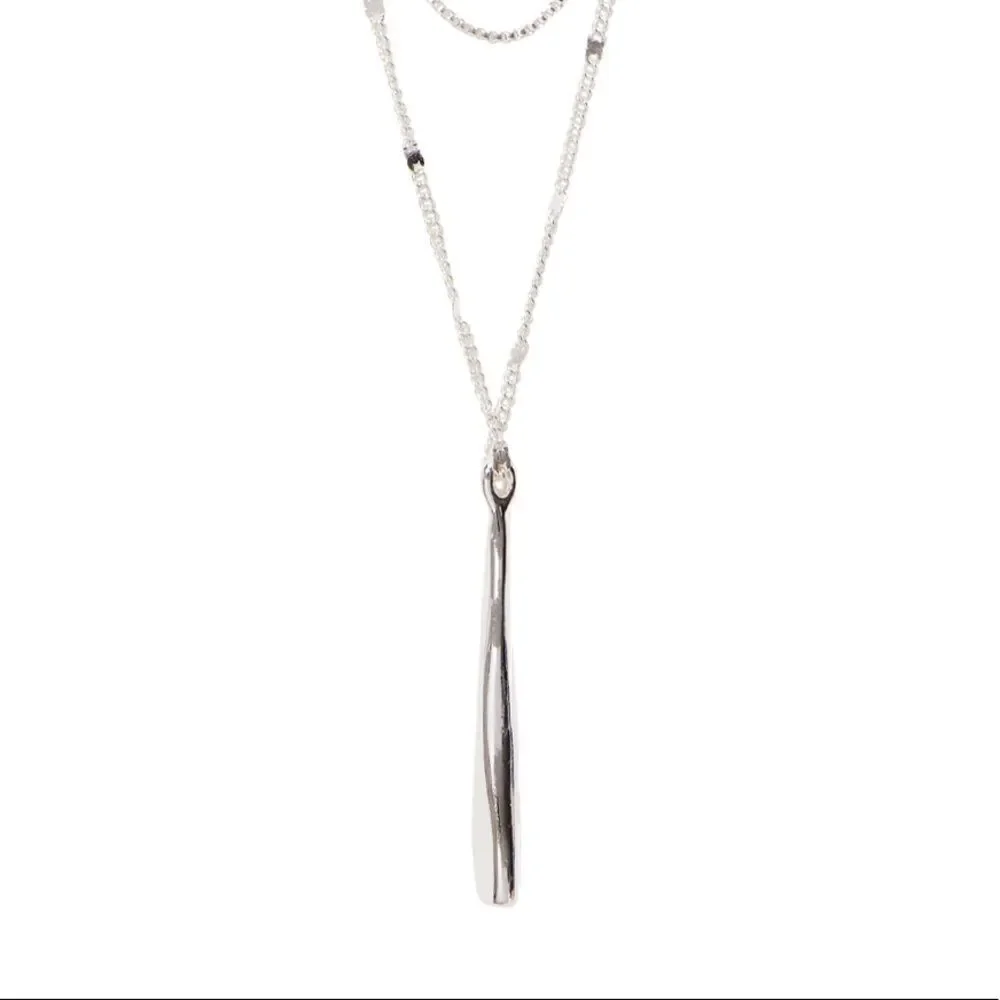 Jenny Bird Leena Pendant Necklace Silver